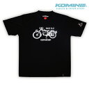 JK-400 コミネ Tシャツ BLACK-MCプリント KOMINE 07-400 黒シャツ