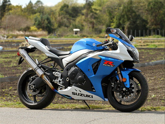 直送品 アールズギア GPスペック スリップオン チタンドラッグブルー スズキ GSX-R1000 09-11 SUZUKI R's Gear GS08-03DB
