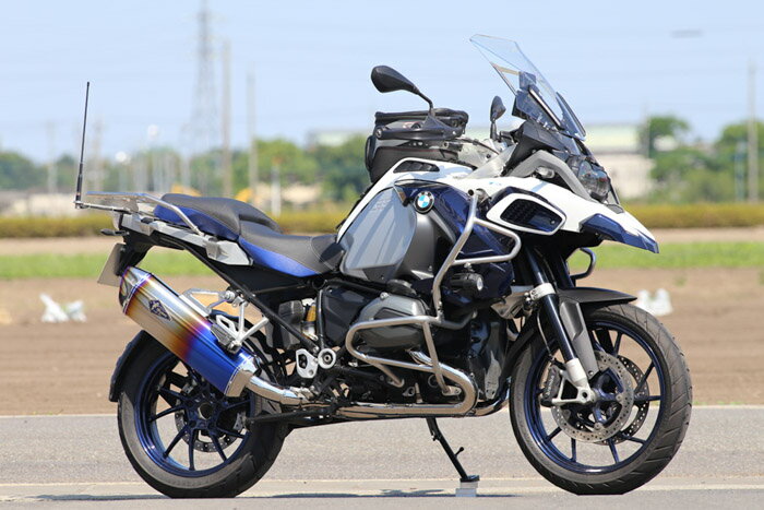 直送品 アールズギア リアルスペック シングルタイプ チタンドラッグブルー BMW 水冷R1200GS 13-18 GS-ADV 14-18 R's Gear RB01-01RD