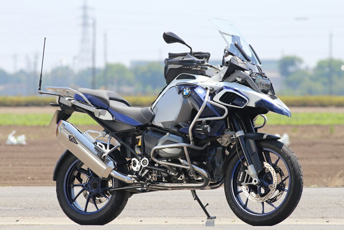 直送品 アールズギア リアルスペック シングルタイプ チタンポリッシュ BMW 水冷R1200GS 13-18 GS-ADV 14-18 R's Gear RB01-01RT