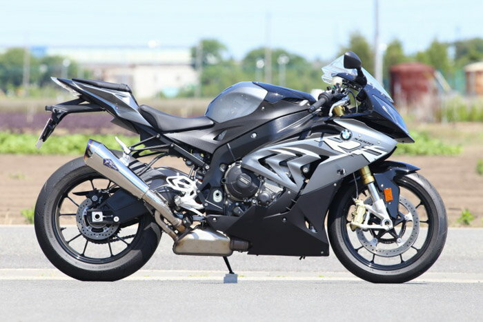直送品 アールズギア リアルスペック スリップオン シングルタイプ チタンポリッシュ BMW S1000RR 17-19 R's Gear RB08-03RT
