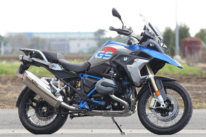 直送品 アールズギア リアルスペック シングルタイプ チタンポリッシュ BMW 水冷R1200GS/GS-ADV (17-18) R's Gear RB10-01RT