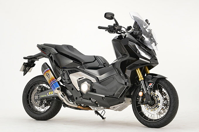 乐天商城 - 直送品 アールズギア リアルスペックスリップオン チタンドラッグブルー カーボンエンド ホンダ X-ADV 17-24 R's Gear HONDA RH49-C3SD