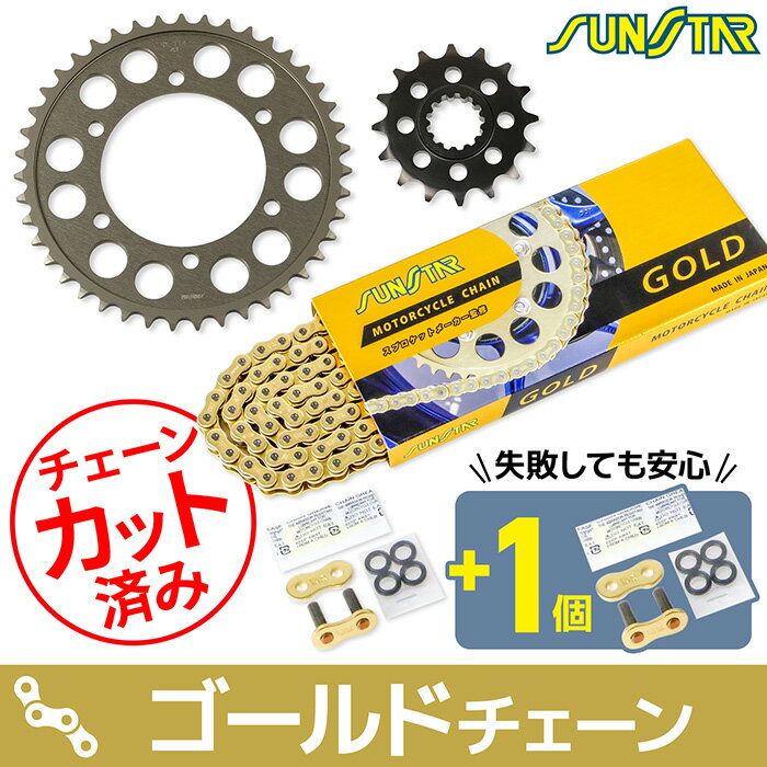 Rakuten - サンスター チェーン＆スプロケット 3点セット ヤマハ MT-10 MT-10SP SUNSTAR YAMAHA バイク ドライブチェーン ゴールド