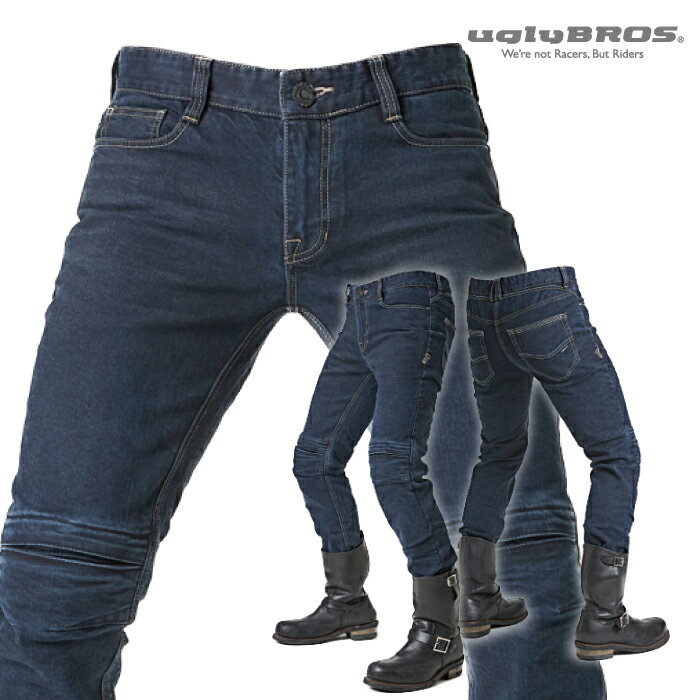 アグリブロス インシジョン｜スリムストレートフィット CE規格パッド付 uglyBROS MOTO PANTS INCISION メンズ バイク ジーンズ