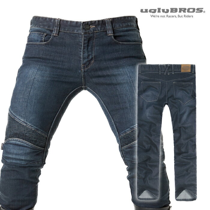 アグリブロス キングピン｜スリムストレートフィット CE規格パッド付 uglyBROS MOTO PANTS KINGPIN メンズ バイク ジーンズ その1