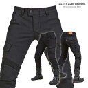 アグリブロス モータープール・ケブラー・ブラック｜スリムフィット CE規格パッド付 uglyBROS MOTO PANTS MOTORPOOL-K BLACK メンズ バイク ジーンズ