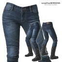 アグリブロス ツイッギー ブルー｜スキニーフィット CE規格パッド付 uglyBROS MOTO PANTS TWIGGY BLUE レディース バイク ジーンズ