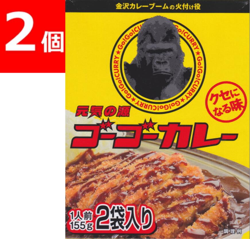 元気の源 ゴーゴーカレー×2個セット 155g2袋入り 石川県産 レトルト食品