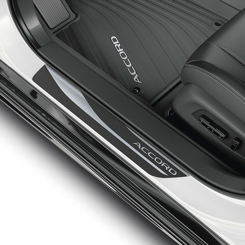 11代目（CY2型） アコード用 ホンダ純正「ACCORD」ロゴ入り ドアシルプロテクションフィルム ドア4枚分セット