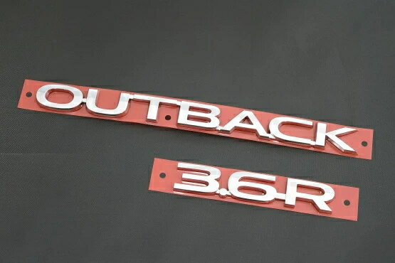 レガシィアウトバック用 スバル純正エンブレム リア右「OUTBACK 3.6R」文字 5代目レガシィアウトバック（BS系）