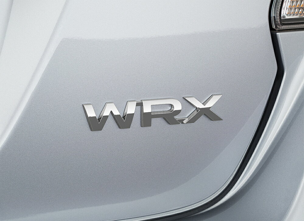 WRX用 スバル純正エンブレム リア右「WRX」文字 初代WRX（VA系）