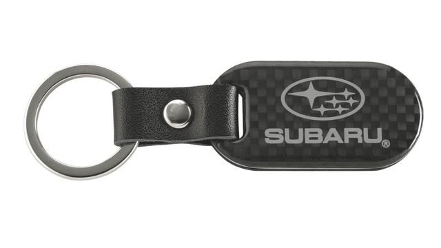 2代目（VB系）WRX S4用 スバル純正 「SUBARU」ロゴ入り カーボン柄 キーチェーン 1