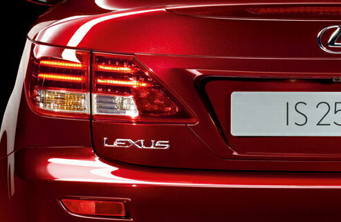 【20系LEXUS IS コンバーチブル】リア左「LEXUS」文字 エンブレム 海外仕様純正部品