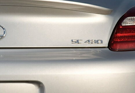 【40系LEXUS SC430（ソアラ）】リア右「SC 430」文字 エンブレム 海外仕様純正部品