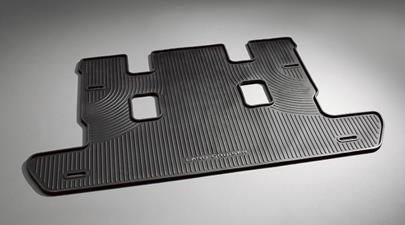 【200系トヨタ ランドクルーザー 3列シートモデル】「LAND CRUISER」ロゴ入り オールウエザーカーゴマット ブラック色 海外仕様純正アクセサリー