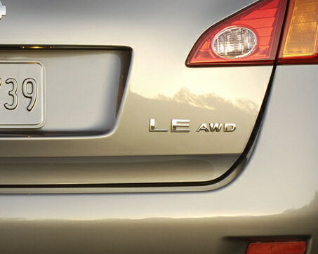 【Z51系ムラーノ】リア右「LE AWD」文字 エンブレム 海外仕様純正部品