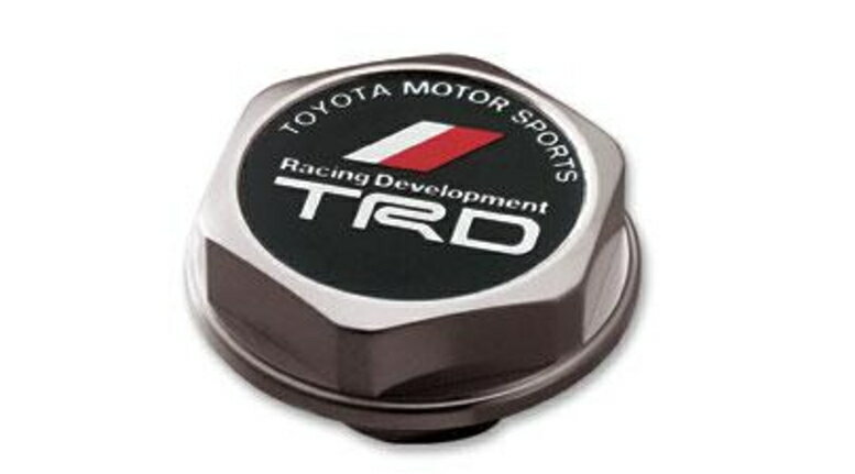 【20系LEXUS IS】「TOYOTA MOTOR SPORTS Racing Development TRD」ロゴ入り オイルフィラーキャップ 海外仕様純正アクセサリー