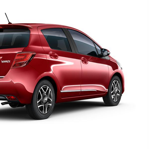 【130系ヴィッツ】クロームサイドシル ドア4枚分セット 海外仕様純正アクセサリー