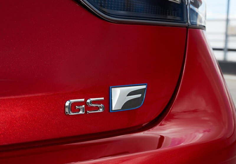 【10系LEXUS GS F】リア右「GS F」文字 エンブレム 海外仕様純正部品