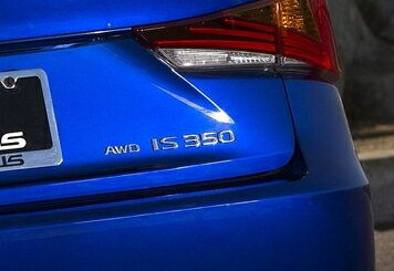 現行型（30系）前期～中期IS350用 LEXUS純正 エンブレム リア右「AWD IS350」文字