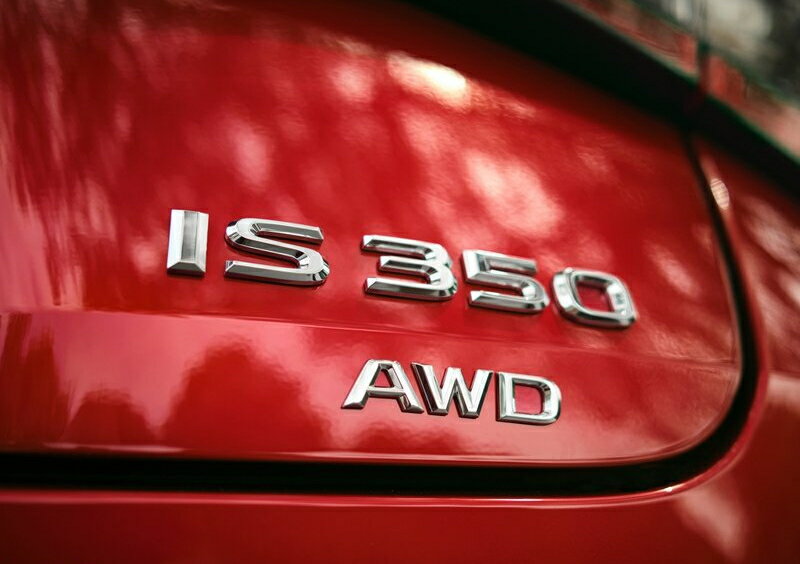 現行型（30系）後期IS350用 LEXUS純正 エンブレム リア右「IS350 AWD 」文字