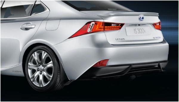 【30系前期LEXUS IS】未塗装 マッドフラップ 2綸分セット 海外仕様純正アクセサリー