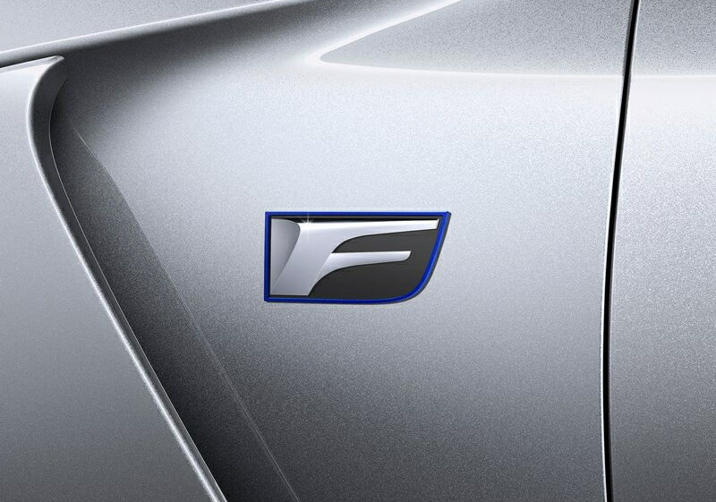 【現行型LEXUS RC F】サイド「F」文字 エンブレム 左右セット 海外仕様純正部品