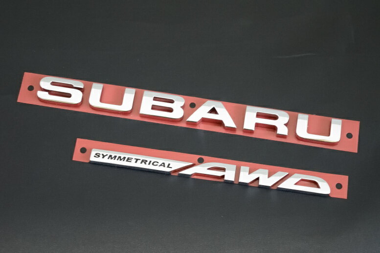 【GT系スバル XV】リア左「SUBARU SYMMETRICAL AWD」文字 エンブレム 海外仕様純正部品