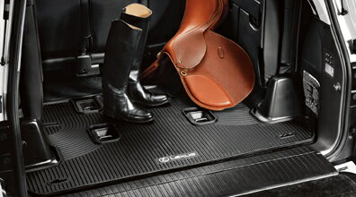 URJ200型LX5703列シートモデル用 オールウエザーカーゴマット 「LEXUS」ロゴ入り 海外仕様純正アクセサリー