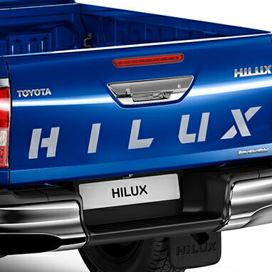【120系トヨタ ハイラックス】テールゲート「HILUX」ロゴ デカール ライトカラー 海外仕様純正アクセサリー