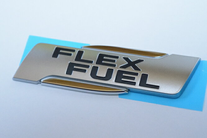 【120系トヨタ ハイラックス】サイド「FLEX FUEL」ロゴ エンブレム 左右セット 海外仕様純正部品