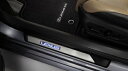 【10系LEXUS ES】「LEXUS」ロゴ入り イルミネーションドアシル 前席用ドア2枚分セット 海外仕様純正アクセサリー