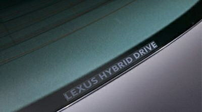 【10系LEXUS GS ハイブリッド】リアウィンドウ用「LEXUS HYBRID DRIVE」文字 ステッカー 海外仕様純正アクセサリー