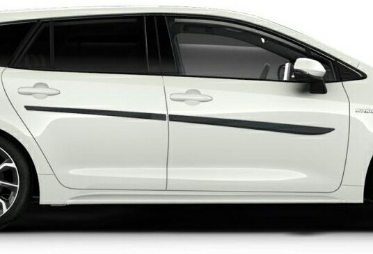 【210系トヨタ カローラセダン】未塗装 ボディサイドモールディング ドア4枚分セット 海外仕様純正アクセサリー