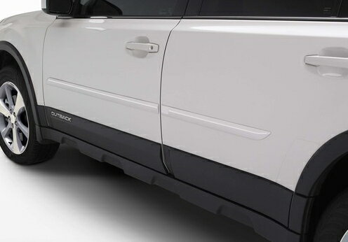 【BR系レガシィ アウトバック】未塗装 ボディサイドモールディング ドア4枚分セット 海外仕様純正アクセサリー