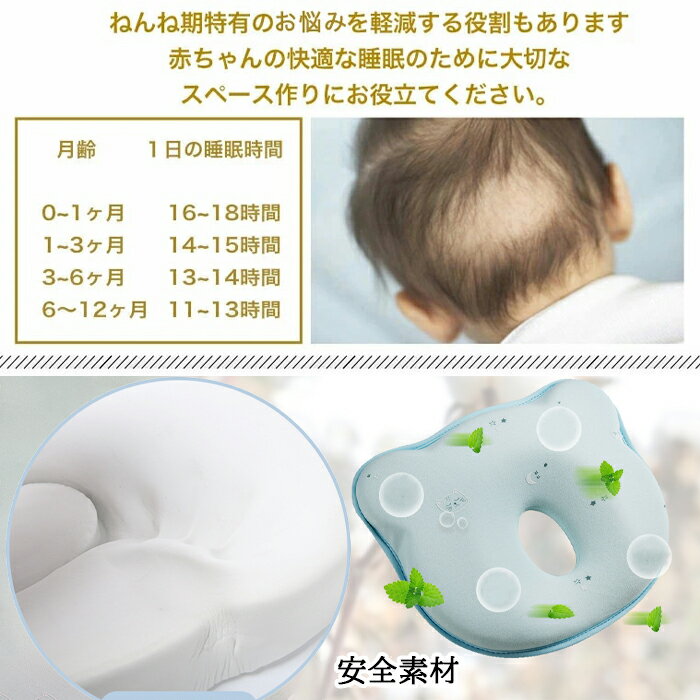 ★15％OFFクーポン付き★ベビー枕ドーナツまくら！丸ごと洗える ドーナツまくら ベビー枕 赤ちゃん まくら 枕 ベビー枕 ベビーピロー ギフト プレゼント 出産祝い 出産準備 向き癖 おしゃれ かわいい インスタ映え 丸い頭 丸洗いOK エスメラルダの枕