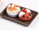 ミニチュア おもちゃ ままごと ケーキ デザート 模型 ディスプレイ 食品 サンプル プラスチック インテリア カフェ