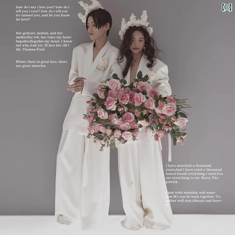 撮影 ドレス 写真 フォト 記念 コスプレ アート 思い出 カップル スーツ イメージ スーツ 雑誌 旅行 衣装