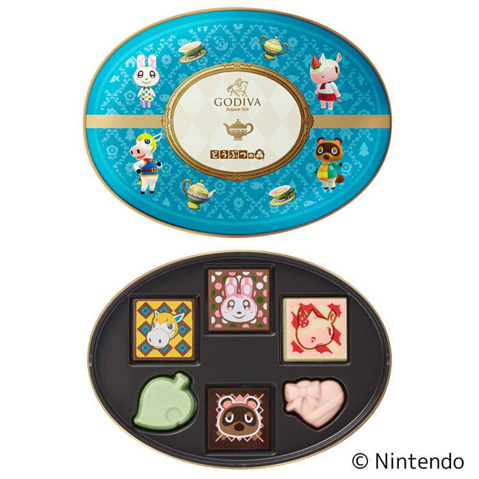 商品名 バレンタインチョコ 2026 ゴディバ meets どうぶつの森 アソートメント Blue 6粒入 チョコレート 冬ギフト 詰め合わせ 東京 お土産 お歳暮 お返し 誕生日 プレゼント お取り寄せ スイーツ バレンタインデー ホワイ...