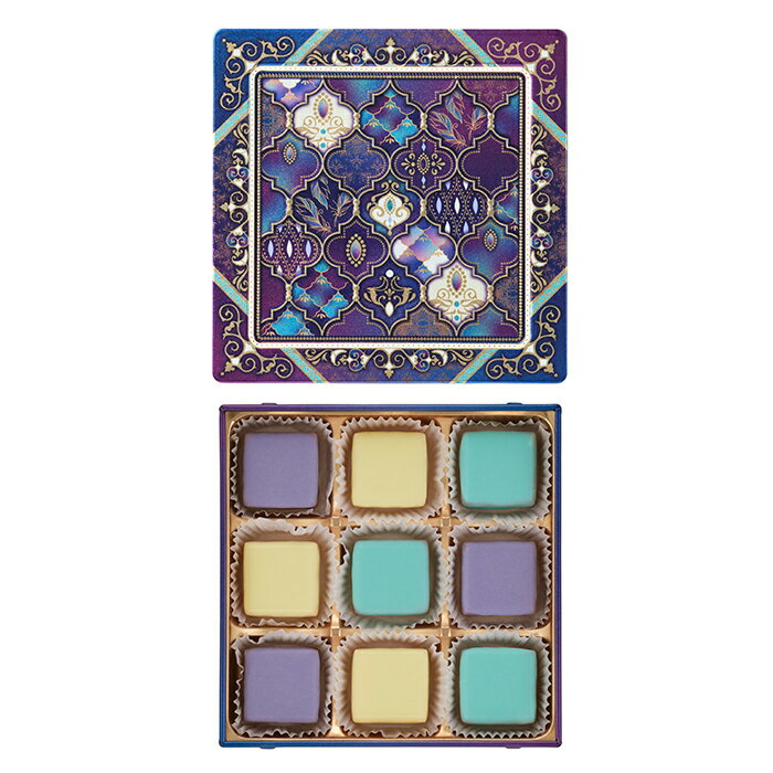 バレンタイン チョコ 2026 ご褒美チョコ 高級 アズラクジャミール(美しい青) ジャミーラ メリーチョコレート 限定 2026 バレンタインデー 友チョコ おしゃれ 缶 異国情緒 自分チョコ 2026 贅沢 限定 ホワイトデー お返し 本命 妻 プレゼント 高級