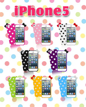 【iPhone5s iPhone5 ケース】 リボンドットジェリーケース カバー iPhone5ケース iPhone5カバー i-Phone アイフォン5 iphone5s アイフォン 5 softbank スマートフォン ソフトバンク スマホケース au docomo ドコモ tpu Hello kitty ハローキティ ソフトケース