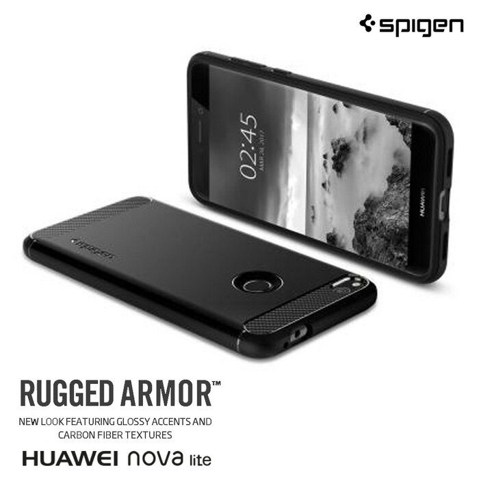 Huawei nova lite ケース SGP Spigen Rugged Armor ファーウェイ ノバライト カバー ブランド スマホケース 米軍MIL規格取得 落下 耐衝撃 吸収 スマホ カバー スマホカバー simフリー スマートフォン 携帯 シュピゲン ラギッド・アーマー