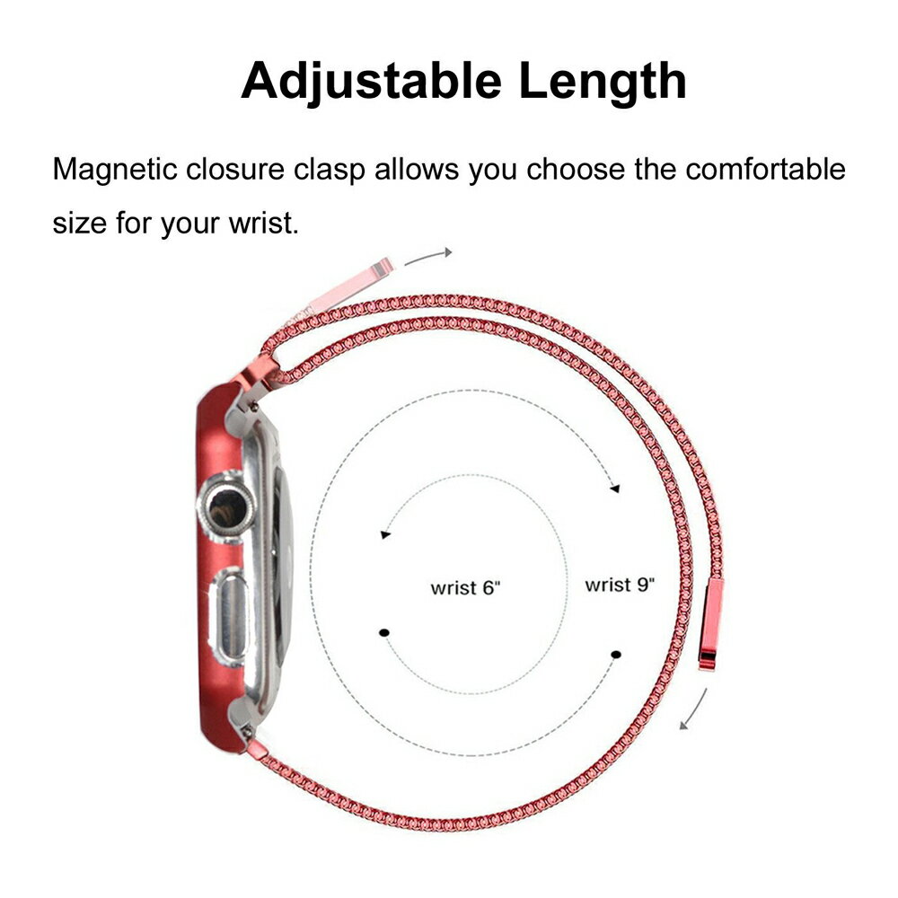 apple watch バンド 保護ケース ミラネーゼループ バンド 一体型 42mm 38mm Series 1 2 3 対応 appleウォッチ ステンレス 衝撃吸収 ベルト ブランド