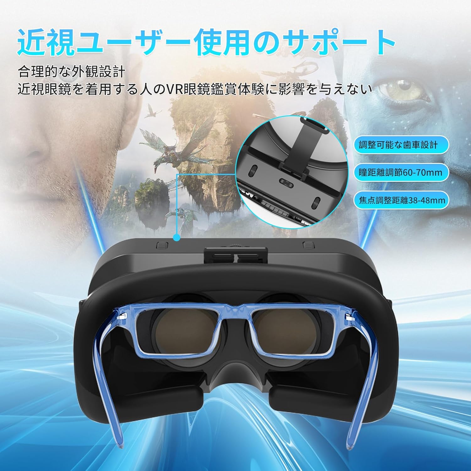 VRゴーグル スマホ スマホ vrゴーグル VR ヘッドセット VR ゴーグル スマホ用 動画 カメラ VRゴーグル オープンパネル設計 プラグアンドプレイ VRヘッドセット 3Dパノラマ体験 1080P 超広角120°視野角 vrゴーグル スマホ用 非球面光学レンズ 瞳孔距離調節可能 3D動画