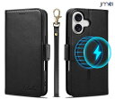 iPhone16 ケース 手帳型 magsafe対応 手帳 apple ハンドベルト iphone16 pro ケース MagSafe iPhone16 カバー...