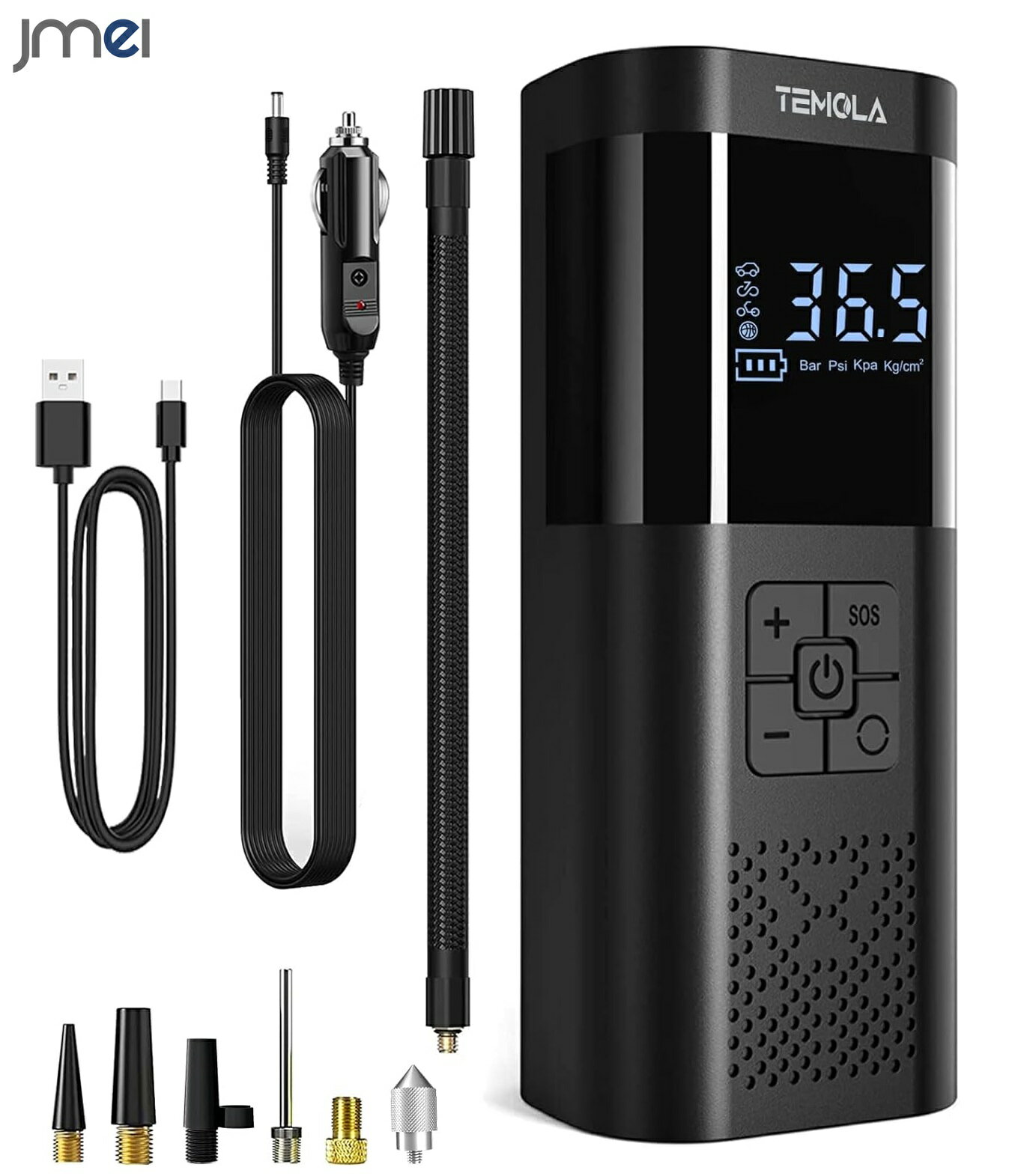 電動空気入れ 自転車 充電 150psi プール 自動車 コンセント 自動車 バイク 浮き輪 電動くうきいれ エアポンプバイク 空気入れ ビーチボール ボール ...