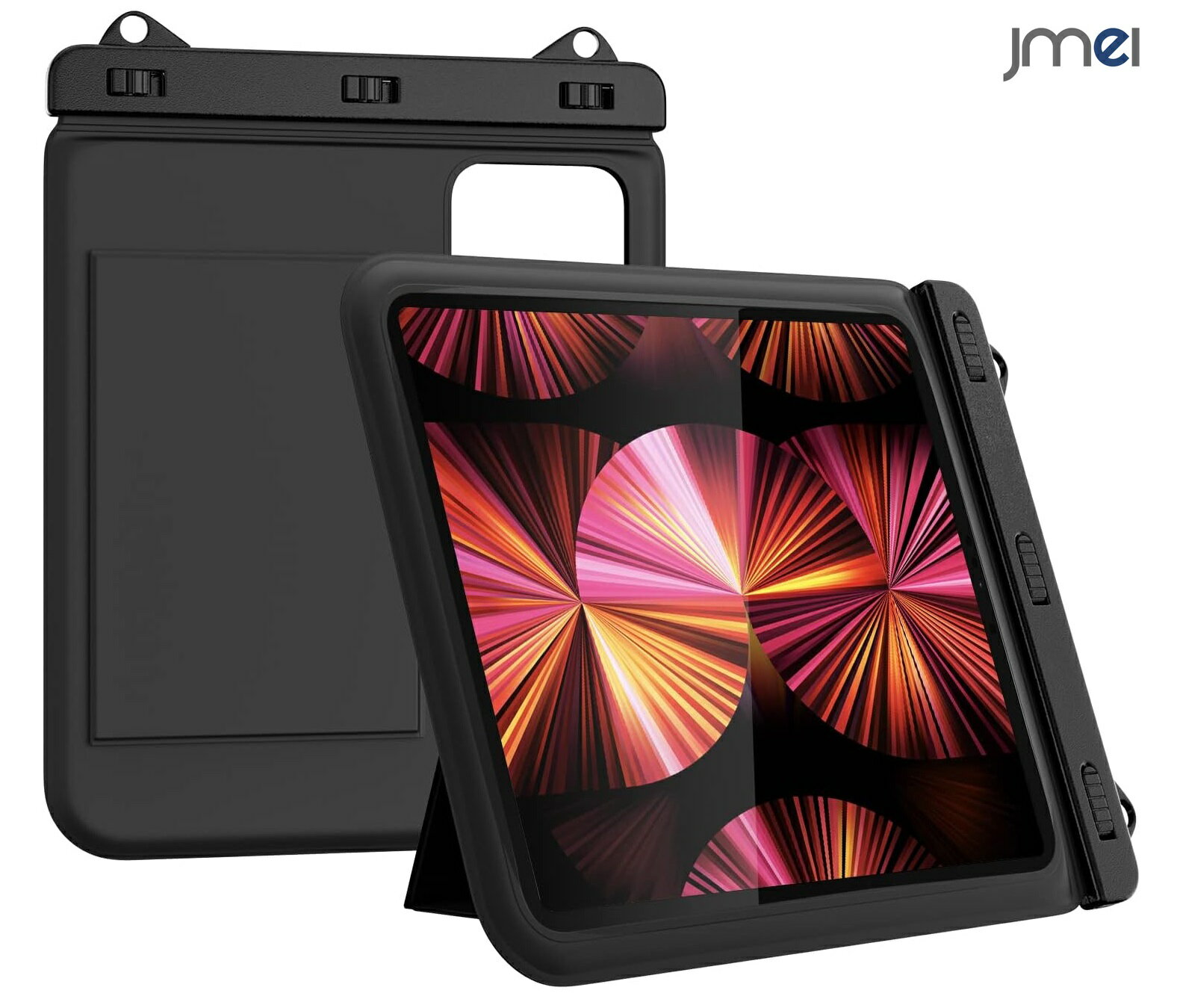 タブレット 防水ケース 風呂 防水 お風呂 携帯 スマホ 防水ケース お風呂 置き型 12インチまで スタンド 防水 防滴 壁掛け カバー 衝撃 頑丈 釣りjm...