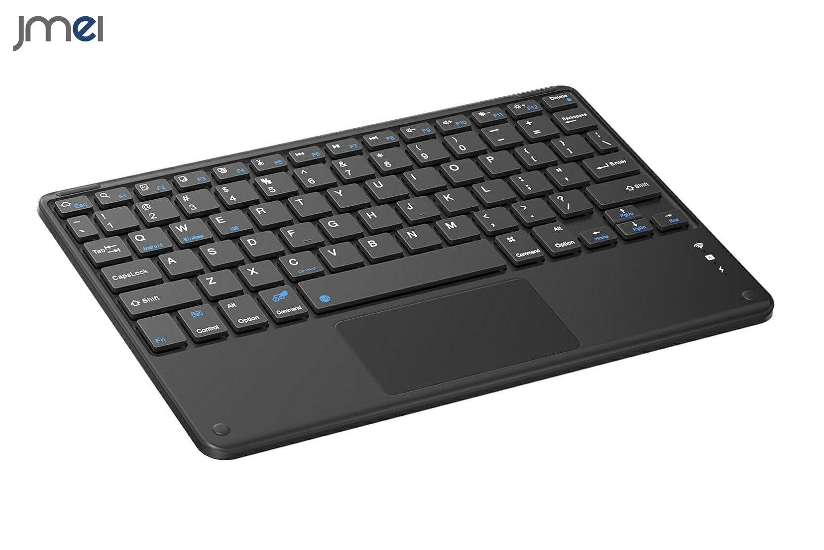 キーボード ワイヤレス パッド付 ワイヤレス bluetooth キーボード タッチパッド付き 静音 ブレットキーボード QWERTY レイアウト キッズタブレット iOS、Android Windows プレゼント 引っ越し祝い 誕生日 母の日 父の日 ギフト ニンテンドー スイッチ jmei スマホケース