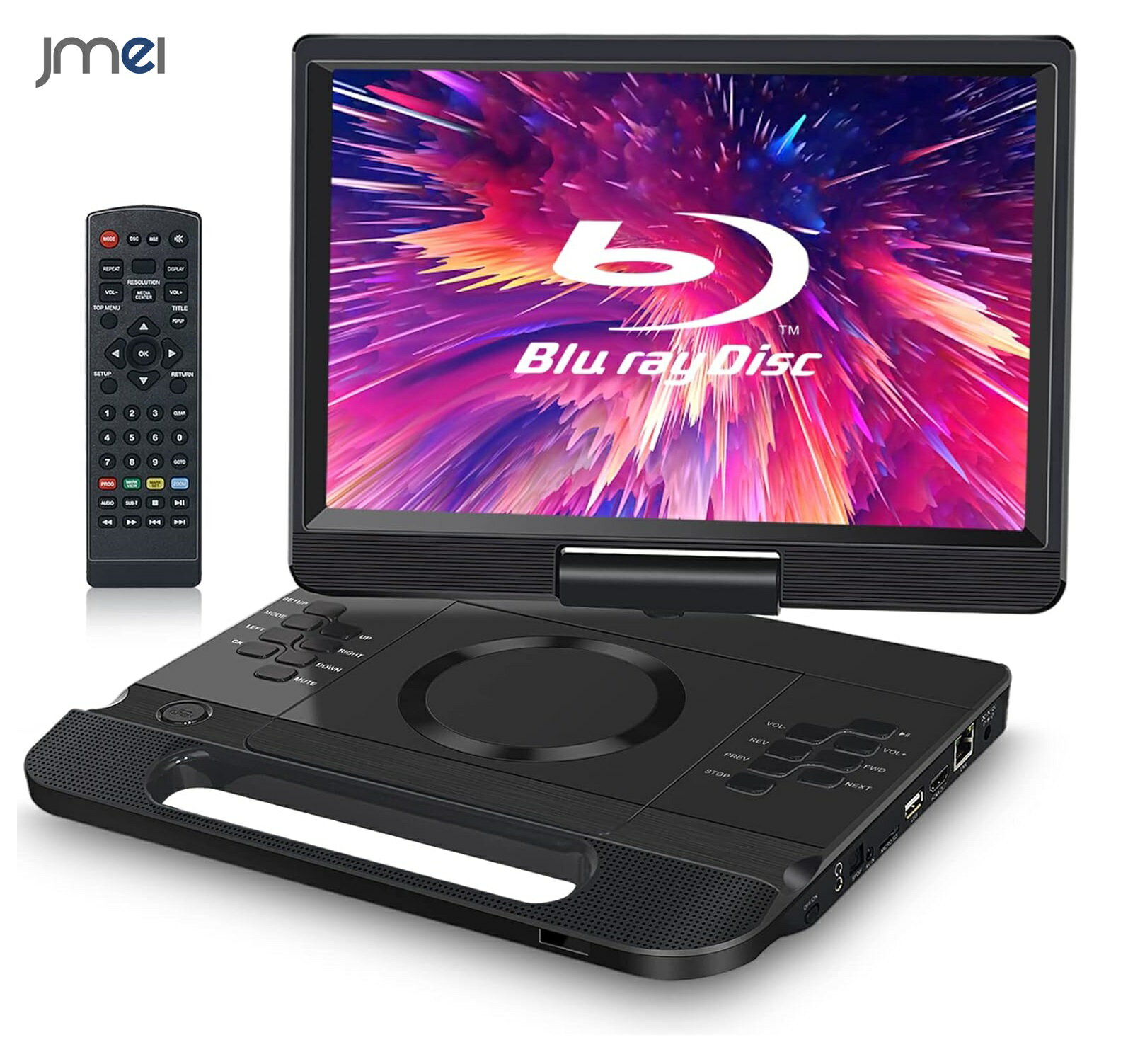 車載用DVDプレーヤー HDMI ブルーレイ プレーヤー ポータブルバッテリー ポータブルdvdプレーヤー 12インチ プロジェクター モバイルモニター 出力可...